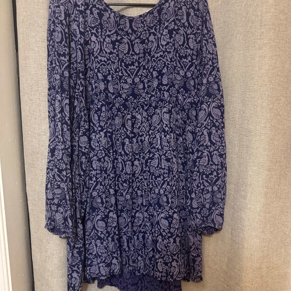 Long sleeve blue Roxy dress